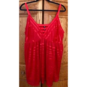 Torrid Red Chemise